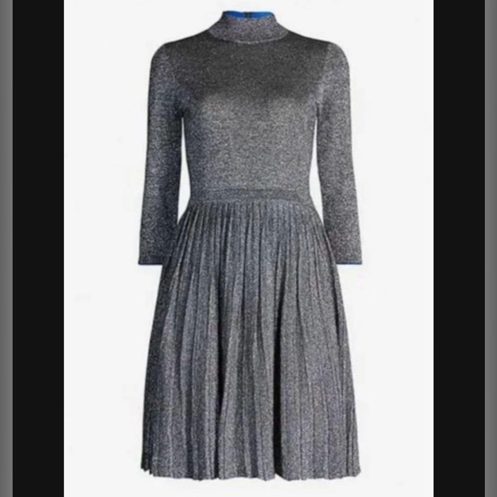 Ted Baker London Gunmetal Metallic
Stretch-Knit Midi Dress Size 4 New with tags